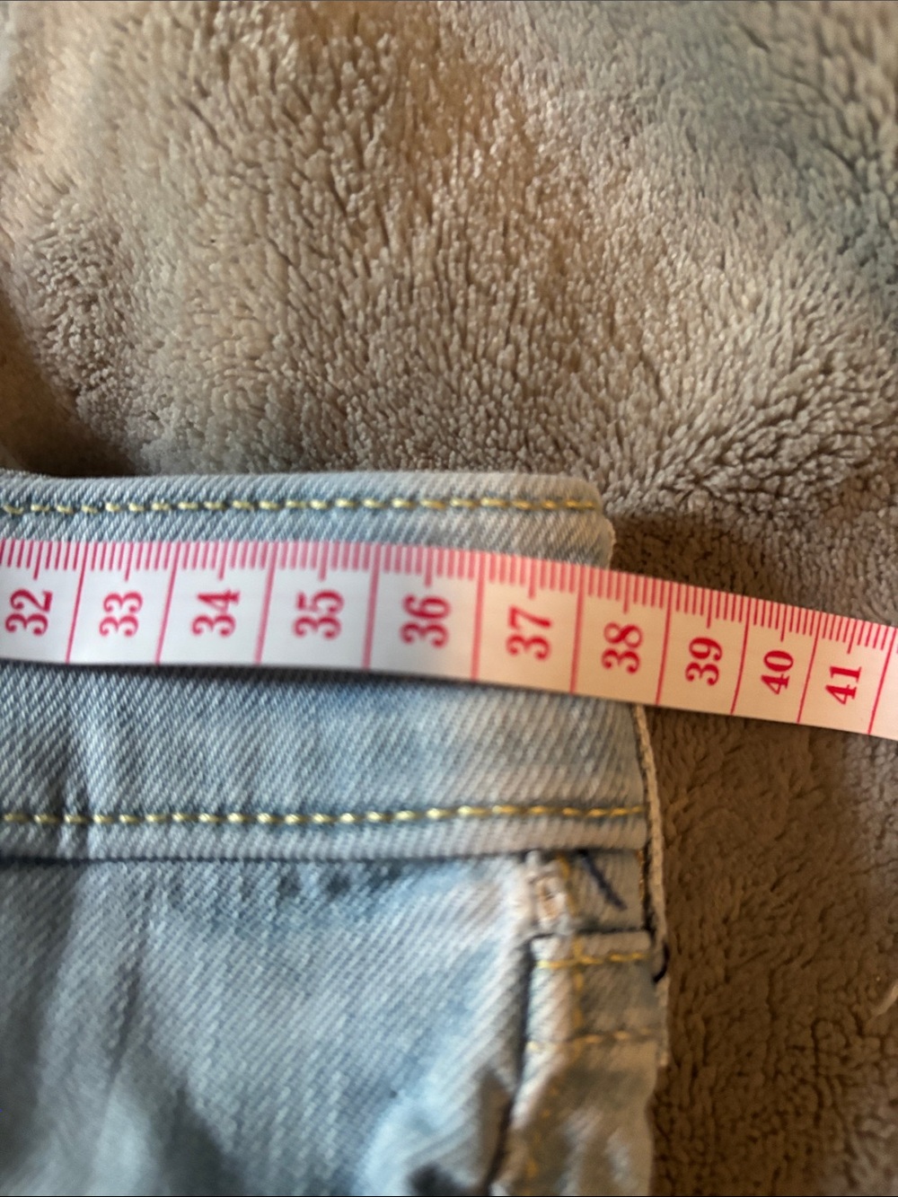 Hollister Faded Light Blue Denim Cutoff Shorts - Picture 4 of 5